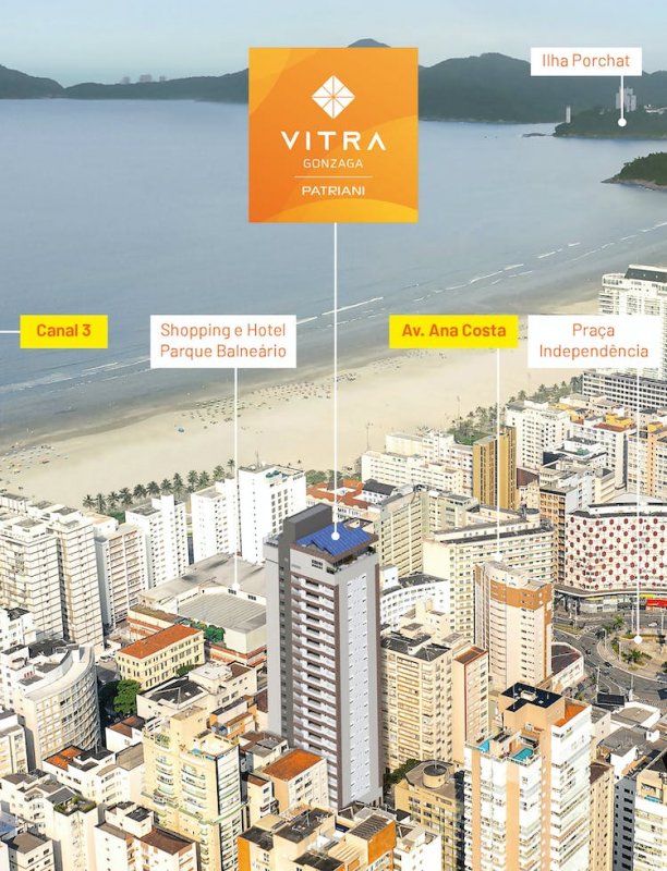 Apartamento à venda  no Gonzaga - Santos, SP. Imóveis